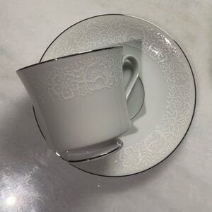 Grace Fine China White Mist Cup & Saucer Set | Elegant Tea Set